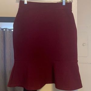 New Mix burgundy/red mermaid skirt